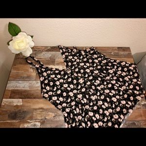 AEO Floral Peplum Tank